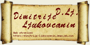 Dimitrije Ljukovčanin vizit kartica